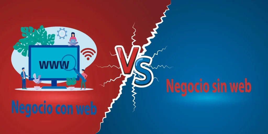 Negocios con web vs negocios sin web